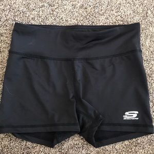 Black sketchers sport spandex